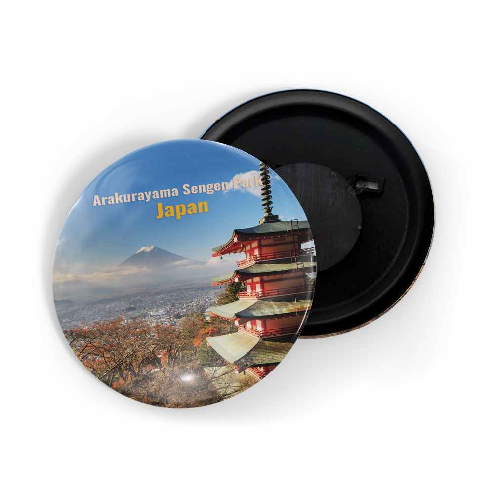dhcrafts Fridge Magnet Multicolor Famous Tourist Place Arakurayama Sengen Park Japan Glossy Finish Design Pack of 1